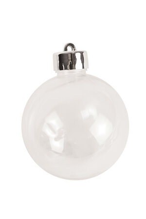Boule en plastique avec bouchon à visser 6cm 4 pièces
