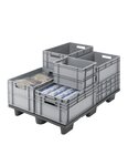 (BAC PLASTIQUE PP NORME EUROPE) Bac plastique multi-usages poignées ouvertes 400 x 300 x 170