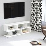 Homemania Meuble TV Su 120x29 6x45 cm Blanc