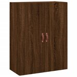 vidaXL Buffet haut Chêne marron 69 5x34x180 cm Bois d'ingénierie