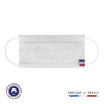 Masque lavable blanc uns1 40 lavages made in france adulte