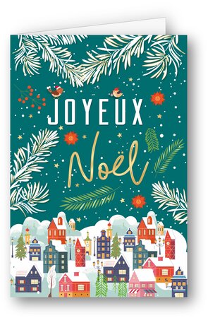 Carte belle et très heureuse année + enveloppe