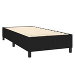 vidaXL Sommier à ressorts de lit Noir 80x200 cm Tissu