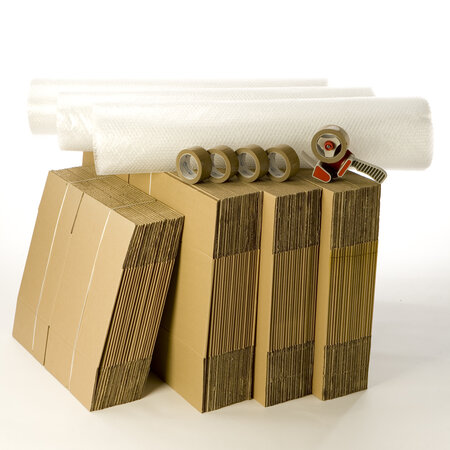 Kit déménagement t5-t6 avec 5 rouleaux d'adhésif gratuits - 100  recyclable