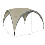 Bo-Camp Chapiteau de fête Moyen Beige 4472201