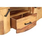 vidaXL Meuble TV 115 x 30 x 42 cm Bois solide