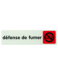 THIRARD - Plaque de signalisation Défense de fumer  plexiglass adhésif  170x45mm