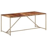vidaXL Table de salle à manger 180x90x76 cm Bois solide