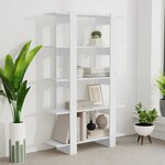 vidaXL Bibliothèque/Séparateur de pièce Blanc 100x30x160 cm