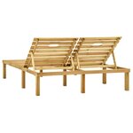 vidaXL Chaise longue double Bois de pin imprégné de vert