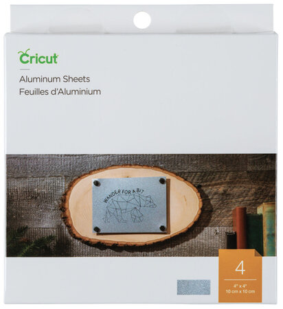 Cricut : Feuilles Aluminium 10 cm 4 pièces