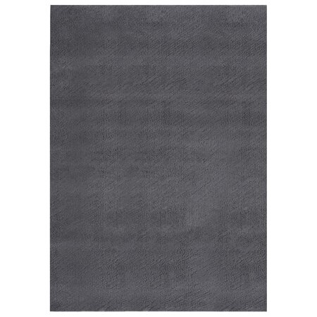 vidaXL Tapis shaggy doux lavable 120x170 cm Antidérapant Anthracite