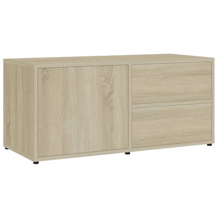 vidaXL Meuble TV Chêne sonoma 80x34x36 cm Aggloméré