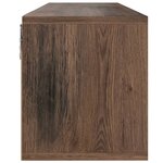 vidaXL Meuble TV Chêne fumé 88 5x27 5x30 5 cm Aggloméré