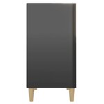 vidaXL Buffet Noir brillant 57x35x70 cm Aggloméré
