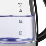 Tristar bouilloire électrique 2200 w 1 7 l verre
