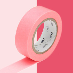 Masking Tape MT 1 5 cm Uni rouge fluo
