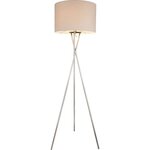Globo lampadaire gustav nickel blanc 24685n