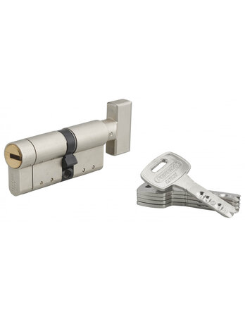 THIRARD - Cylindre de serrure à bouton Federal S  30Bx40mm  nickel  anti-arrachement  anti-perçage  5 clés
