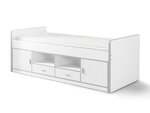 BONNY Lit capitaine 90x200  Blanc sans sommier