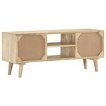 vidaXL Meuble TV 110x30x45 cm Bois de manguier solide