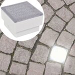 vidaXL 6 lampes LED d'éclairage incorporées au sol 100x100x68 mm