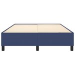 vidaXL Sommier à ressorts de lit Bleu 140x190 cm Tissu