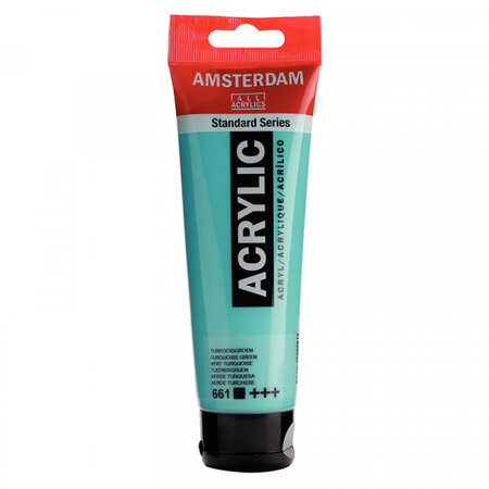 Peinture acrylique en tube - vert turquoise - 120ml - amsterdam