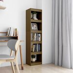 vidaXL Bibliothèque/Séparateur de pièce Marron miel 40x30x167 5 cm Pin