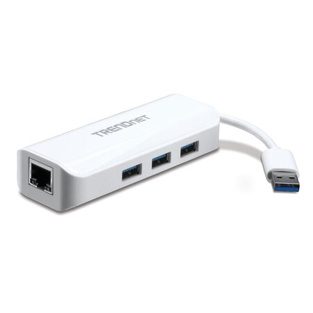Adaptateur USB 3.0 vers Gigabit + Hub 3 ports Trendnet TU3-ETGH3