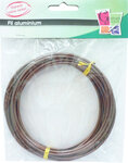 Fil aluminium Ø 2 5 mm 5 mètres Marron