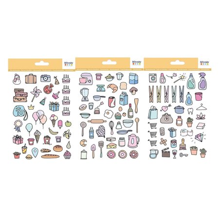 3 planches de décalcomanies pour planner - Vie quotidienne