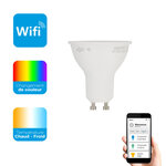 Ampoule led connectée kozii  éclairage blancs + couleurs  gu10 spot 5w variation de couleur et luminosité