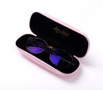 Boîte à lunettes rose - Petits bonheur