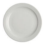 Assiettes à bord étroit 258(ø)mm athena hotelware - lot de 12 -  - porcelaine x27mm