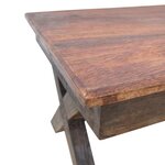 vidaXL Table basse Bois de récupération massif 110 x 60 x 45 cm