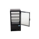 Vitrine réfrigérée de comptoir noire - 68 litres - polar - r600a - acier inoxydable68 428x386x885mm