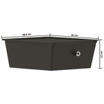 vidaXL Chariot de rangement mobile à 4 tiroirs Noir Plastique