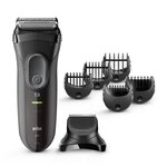 Braun series 3 shave&style 3000bt rasoir électrique avec tondeuse a barbe - noir