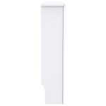 vidaXL Cache-radiateur MDF Blanc 78 cm