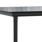 vidaXL Mobilier à dîner de jardin et coussins 5Pièces Noir Résine tressée
