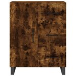 vidaXL Buffet haut Chêne fumé 69 5x34x180 cm Bois d'ingénierie