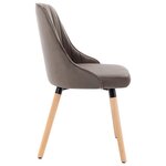 vidaXL Chaises à manger lot de 2 Gris clair Velours