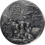 Pièce de monnaie en Argent g 2000 (2 Kg) Millésime 2023 Big Five Asia LION CUB