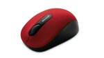 Souris sans fil bluetooth microsoft mobile mouse 3600 (noir/rouge)
