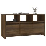 vidaXL Meuble TV Chêne marron 102x37 5x52 5 cm Aggloméré