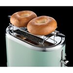 RUSSELL HOBBS 25080-56 Toaster Grille Pain Bubble Fentes XL, Cuisson Réglable - Vert