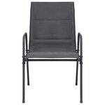 vidaXL Mobilier de salle à manger d'extérieur 7 Pièces Acier Anthracite
