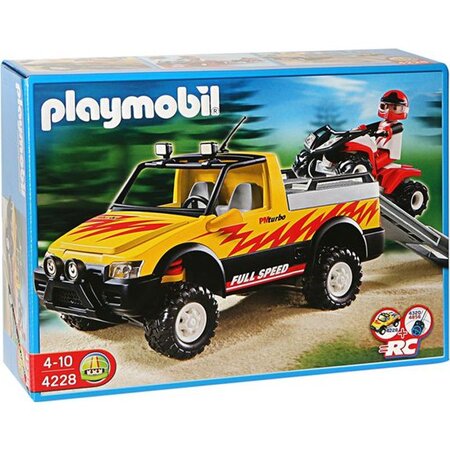 PLAYMOBIL - Pick up & Quad de Course - Rouge