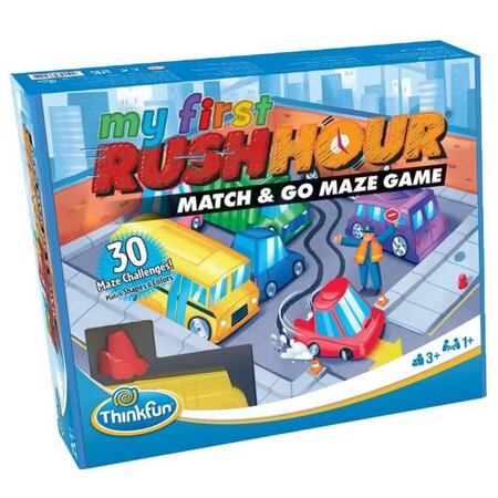 Rush Hour My First - Ravensburger - Casse-tete Think Fun - 30 défis 3 niveaux - Des 3 ans - Français inclus